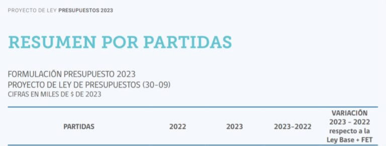 resumen por partidas