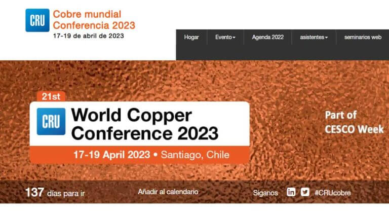 conferencia mundial del cobre 2023