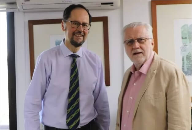 Máximo Pacheco sostuvo reunión con el nuevo director del Sernageomin