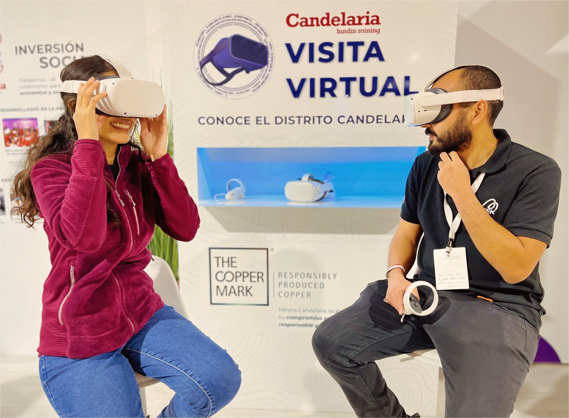 Visita virtual a operaciones de Minera Candelaria despertó gran interés de visitantes en Expomin 2023