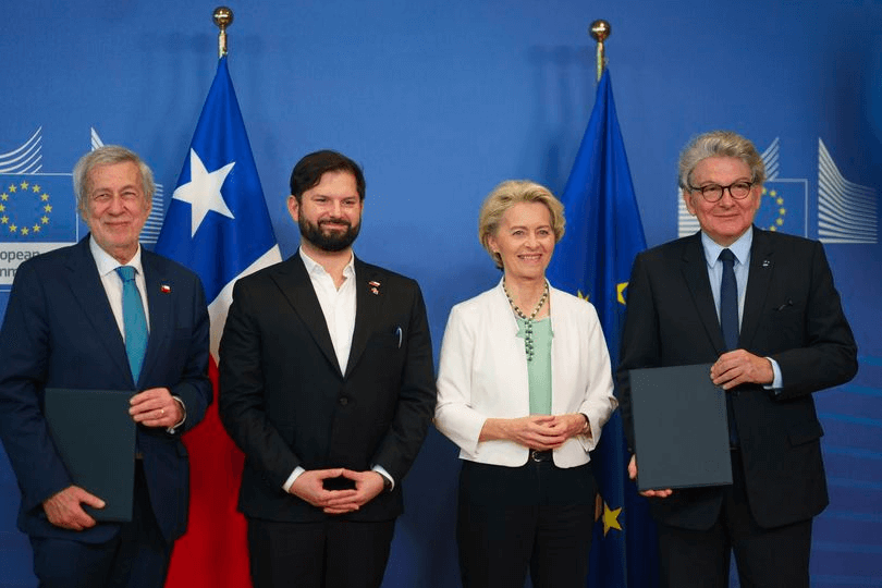 Chile y la Unión Europea firmaron asociación sobre materias primas