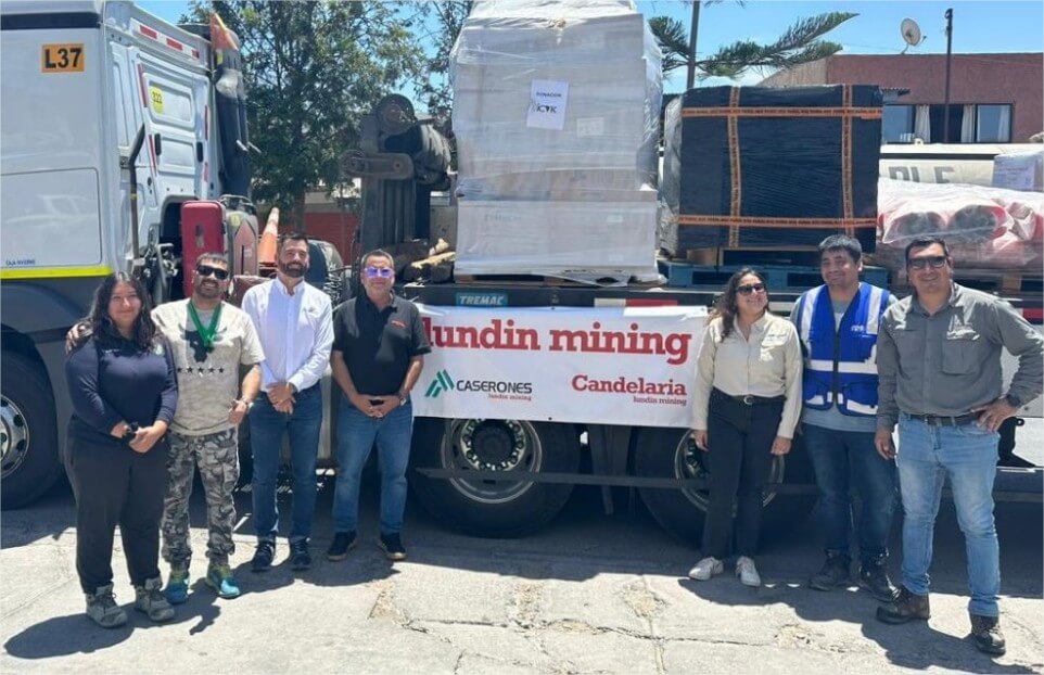 Lundin Mining se sumó a la campaña “Atacama Ayuda a la Región de Valparaíso”