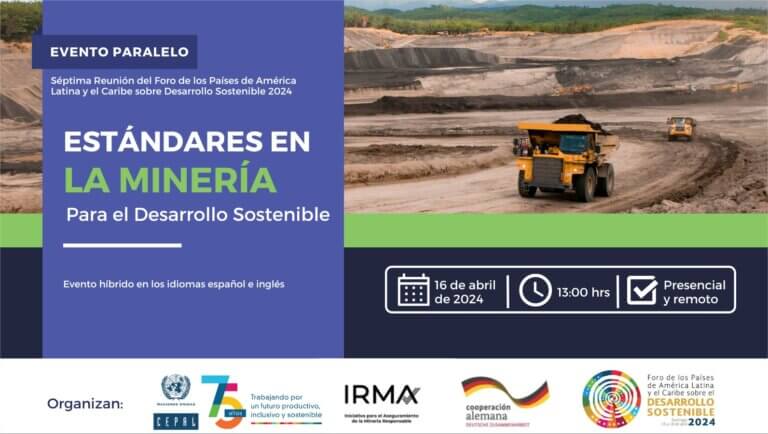 Expertos hablarán sobre estándares mineros para el desarrollo sostenible