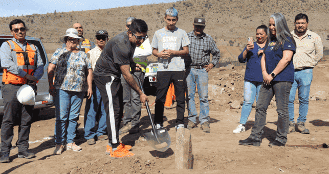 Quelén Alto da inicio a esperada mejora de su cancha con apoyo de Minera Los Pelambres