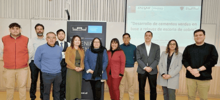 ENAMI impulsa cementos verdes a partir de relaves de cobre y avanza en minería circular