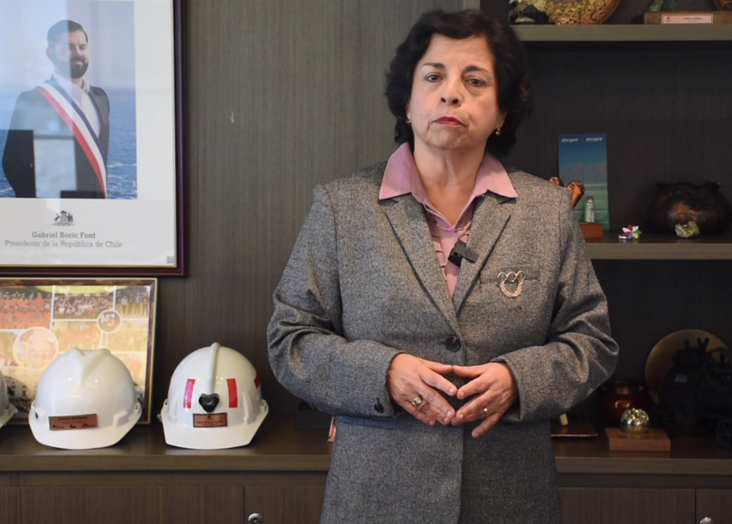 ministra de Minería, Aurora Williams