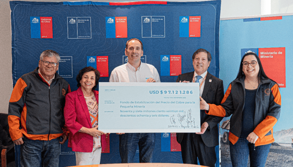 Pequeña minería devuelve el 100% del Fondo del Cobre