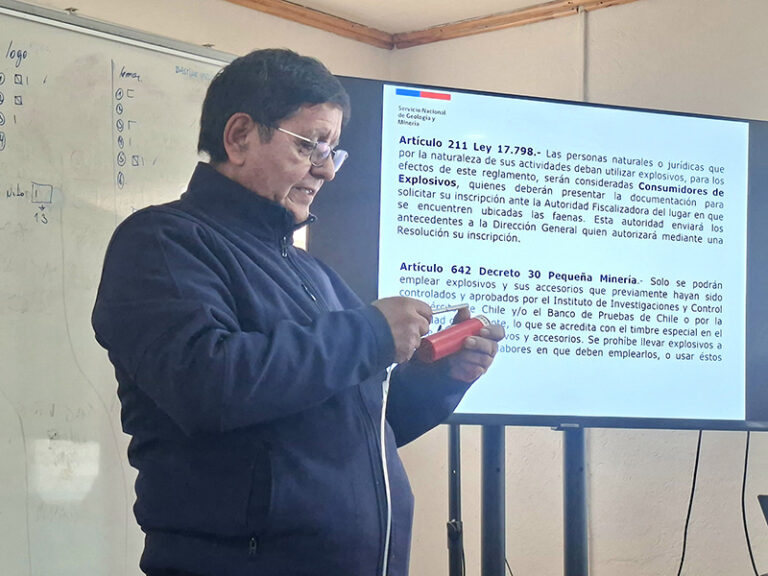 Pequeña minería y academia fortalecen conocimientos sobre uso seguro de explosivos